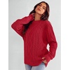 image:imageANRABESS Sweaters for Women Oversized Cable Knit Pullover Fall OutfitsRed
