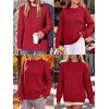 image:imageANRABESS Sweaters for Women Oversized Cable Knit Pullover Fall OutfitsRed