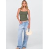 image:imageANRABESS Tank Tops for Women Summer Double Lined Sleeveless TopArmy Green