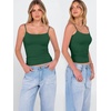 image:imageANRABESS Tank Tops for Women Summer Double Lined Sleeveless TopDark Green