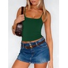image:imageANRABESS Tank Tops for Women Summer Double Lined Sleeveless TopDark Green