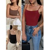 image:imageANRABESS Tank Tops for Women Summer Double Lined Sleeveless TopDeep Red