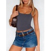 image:imageANRABESS Tank Tops for Women Summer Double Lined Sleeveless TopGrey