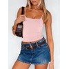 image:imageANRABESS Tank Tops for Women Summer Double Lined Sleeveless TopLight Pink