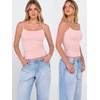 image:imageANRABESS Tank Tops for Women Summer Double Lined Sleeveless TopLight Pink