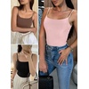 image:imageANRABESS Tank Tops for Women Summer Double Lined Sleeveless TopLight Pink