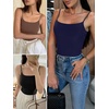 image:imageANRABESS Tank Tops for Women Summer Double Lined Sleeveless TopNavy Blue