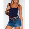 image:imageANRABESS Tank Tops for Women Summer Double Lined Sleeveless TopNavy Blue