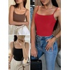 image:imageANRABESS Tank Tops for Women Summer Double Lined Sleeveless TopRed