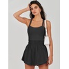 image:imageANRABESS Tennis Dress for Women Athletic Romper One Piece Shorts SummerBlack