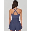 image:imageANRABESS Tennis Dress for Women Athletic Romper One Piece Shorts SummerGray Blue