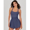 image:imageANRABESS Tennis Dress for Women Athletic Romper One Piece Shorts SummerGray Blue
