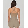 image:imageANRABESS Tennis Dress for Women Athletic Romper One Piece Shorts SummerKhaki
