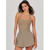 image:imageANRABESS Tennis Dress for Women Athletic Romper One Piece Shorts SummerKhaki