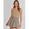 image:imageANRABESS Tennis Dress for Women Athletic Romper One Piece Shorts SummerKhaki