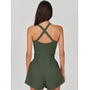 image:imageANRABESS Tennis Dress for Women Athletic Romper One Piece Shorts SummerOlive