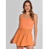 image:imageANRABESS Tennis Dress for Women Athletic Romper One Piece Shorts SummerOrange
