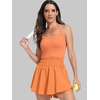 image:imageANRABESS Tennis Dress for Women Athletic Romper One Piece Shorts SummerOrange