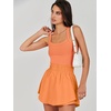 image:imageANRABESS Tennis Dress for Women Athletic Romper One Piece Shorts SummerOrange