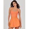 image:imageANRABESS Tennis Dress for Women Athletic Romper One Piece Shorts SummerOrange