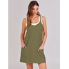image:imageANRABESS Women Athletic Dress Summer Tennis Workout Built in ShortsArmy Green