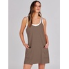 image:imageANRABESS Women Athletic Dress Summer Tennis Workout Built in ShortsCoffee