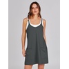 image:imageANRABESS Women Athletic Dress Summer Tennis Workout Built in ShortsDeep Gray