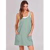 image:imageANRABESS Women Athletic Dress Summer Tennis Workout Built in ShortsGray Blue