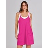 image:imageANRABESS Women Athletic Dress Summer Tennis Workout Built in ShortsHot Pink
