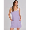 image:imageANRABESS Women Athletic Dress Summer Tennis Workout Built in ShortsLight Purple