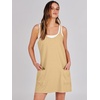 image:imageANRABESS Women Athletic Dress Summer Tennis Workout Built in ShortsLight Yellow