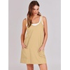 image:imageANRABESS Women Athletic Dress Summer Tennis Workout Built in ShortsLight Yellow