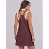 image:imageANRABESS Women Athletic Dress Summer Tennis Workout Romper Built in ShortsBurgundy