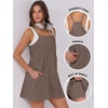 image:imageANRABESS Women Athletic Dress Summer Tennis Workout Romper Built in ShortsCoffee