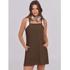 image:imageANRABESS Women Athletic Dress Summer Tennis Workout Romper Built in ShortsDeep Brown