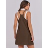 image:imageANRABESS Women Athletic Dress Summer Tennis Workout Romper Built in ShortsDeep Brown