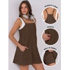 image:imageANRABESS Women Athletic Dress Summer Tennis Workout Romper Built in ShortsDeep Brown