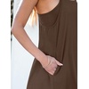 image:imageANRABESS Women Athletic Dress Summer Tennis Workout Romper Built in ShortsDeep Brown