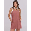 image:imageANRABESS Women Athletic Dress Summer Tennis Workout Romper Built in ShortsRust Red