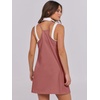 image:imageANRABESS Women Athletic Dress Summer Tennis Workout Romper Built in ShortsRust Red