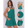 image:imageANRABESS Women Athletic Dress Summer Tennis Workout Romper Built in ShortsTeal Green