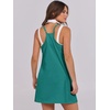 image:imageANRABESS Women Athletic Dress Summer Tennis Workout Romper Built in ShortsTeal Green