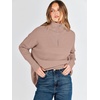 image:imageANRABESS Women Long Sleeve Quarter Zip Pullover Fall SweaterPeach Brown