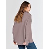 image:imageANRABESS Women Long Sleeve Quarter Zip Pullover Fall SweaterPink Apricot