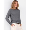 image:imageANRABESS Women Long Sleeve Rolled Neck Fall Lightweight Sweaters TopDark Grey