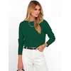 image:imageANRABESS Women Long Sleeve Rolled Neck Fall Lightweight Sweaters TopForest Green