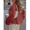 image:imageANRABESS Women Oversized Cozy Knit Sweaters 2026 Fall Fashion OutfitsBirck Red