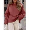 image:imageANRABESS Women Oversized Cozy Knit Sweaters 2026 Fall Fashion OutfitsBirck Red
