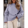 image:imageANRABESS Women Oversized Cozy Knit Sweaters 2026 Fall Fashion OutfitsBright Purple