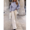 image:imageANRABESS Women Oversized Cozy Knit Sweaters 2026 Fall Fashion OutfitsBright Purple